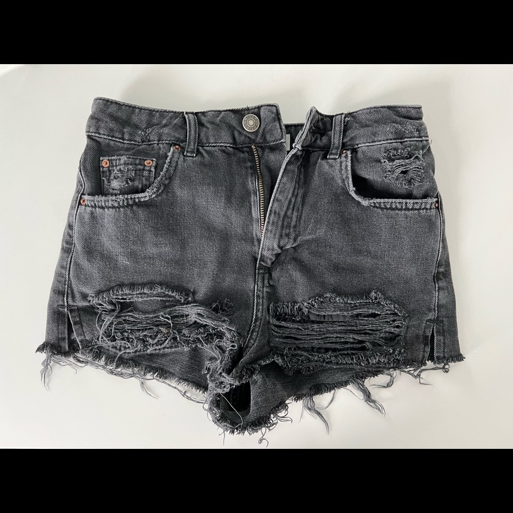 Topshop Women’s Black Jean Shorts